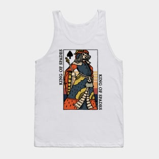 Original Standard Character of Playing Card King of Spades Tank Top